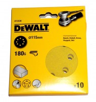 Dewalt DT3536 115mm Dia Sanding Disc 180g Pack Of 10 Was £5.49 £3.99